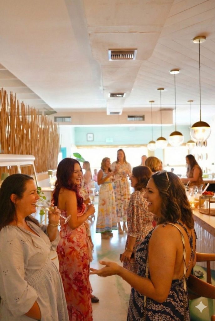 Espresso martini bar at The Salty Zebra Bistro Jupiter Florida - cocktail setup for daytime private events