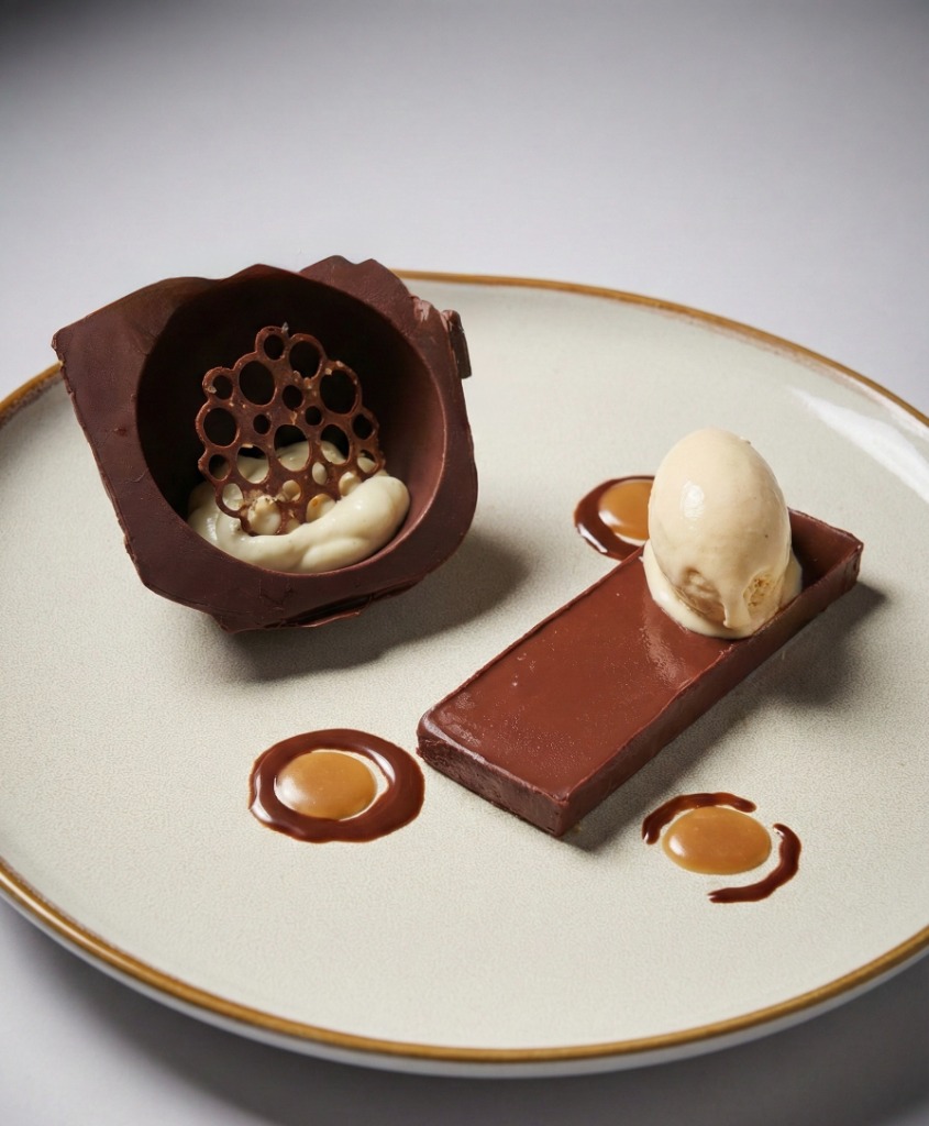 Chef Michael Luth's new dessert menu at The Salty Zebra Bistro Jupiter - featuring chocolate espresso, key lime, brioche bread pudding, and orange blossom crème brûlée